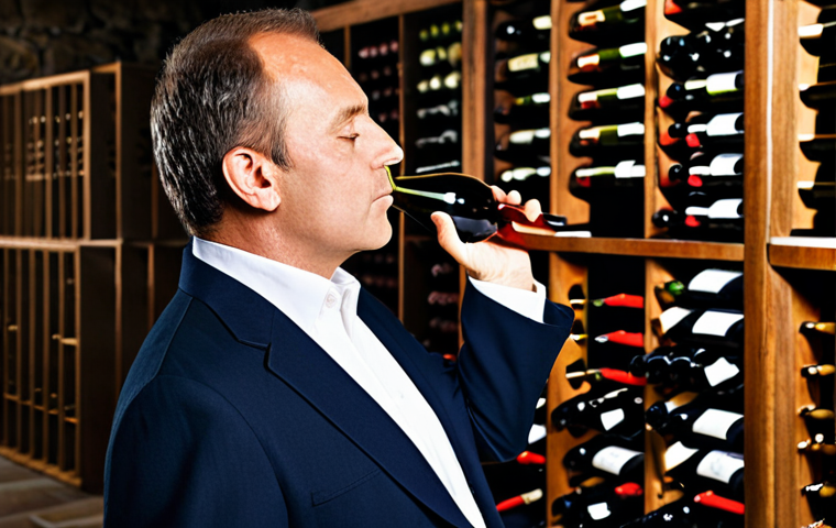 소믈리에의 하루 루틴 - Sommelier Tasting Wine**

"A professional sommelier, fully clothed in appropriate attire, carefully ...