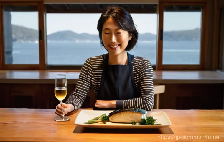 소믈리에로 일하며 겪은 에피소드 - **Prompt:** A warm, intimate scene in an elegant restaurant. A male sommelier, impeccably dressed in...