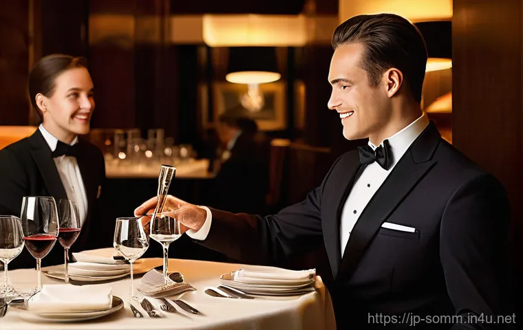 소믈리에로서 리더십 발휘 사례 - Image Prompt 1: The Maestro Sommelier Orchestrating Excellence**