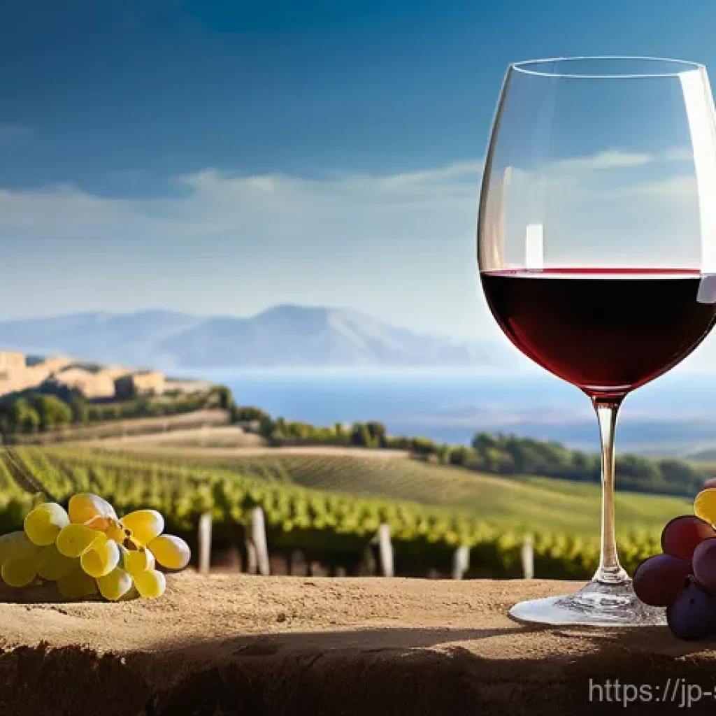와인 문화와 역사 탐구 - **Prompt Title: Ancient Echoes in a Wine Glass**
A romantic and artistic portrayal of the ancien...